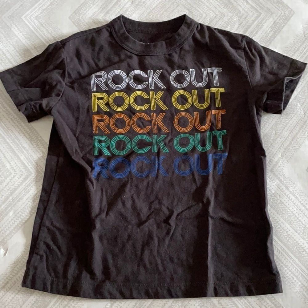 Chaser Boys Faded Black ‘Rock Out’ T-Shirt